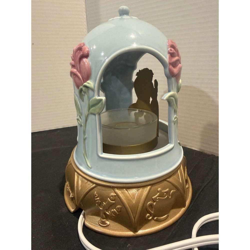 Scentsy Disney Beauty & the Beast Ceramic Electric Wax Warmer Gold Base - Picture 14 of 15